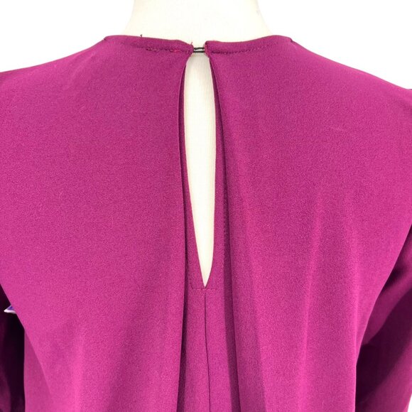 Donna Morgan Shift Swing Dress Purple Fuchsia Size 0 NWOT - Picture 7 of 11